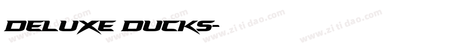 Deluxe Ducks字体转换